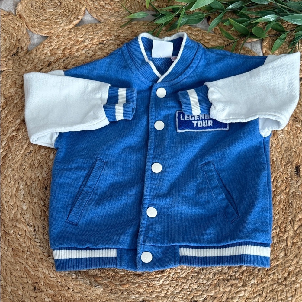 Zara Music Feeds My Soul Cotton 18-24mo Cotton Bomber Jacket.